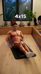 Beginner abs workout at home ! 🔥