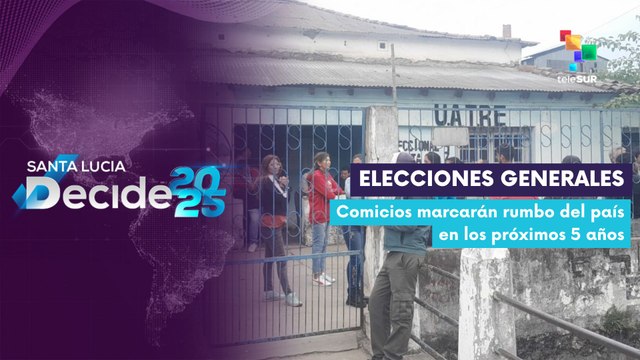 Se desarrollan elecciones generales en Santa Lucía