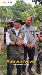 Raja Juli Janji Restorasi Tesso Nilo dan Relokasi 394 KK