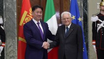 Mattarella riceve al Quirinale il presidente della Mongolia Khurelsukh Ukhnaa