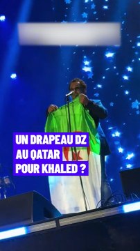 Cheb Khaled avec un drapeau algérien au Qatar ?