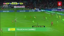 Toluca consigue su pase a semifinales tras empatar con Juárez sin goles