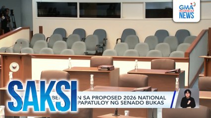 Deliberasyon sa proposed 2026 National Budget, ipagpapatuloy ng Senado bukas | Saksi