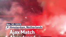 Ajax Match Abandoned After Fireworks