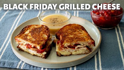 How to Make Black Friday Grilled Cheese with Turkey Leftovers