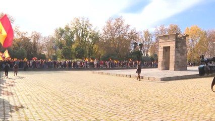 Cruce de reproches entre Gobierno y oposición tras la manifestación del Templo de Debod