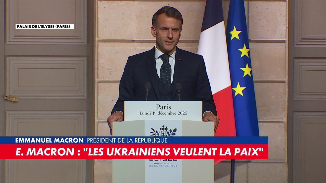 Emmanuel Macron : «La rencontre a permis de faire avancer la concertation entre tous les Européens, de coordonner nos vues avec les négociateurs et de rappeler l'importance la mobilisation de tous pour une paix juste et durable»