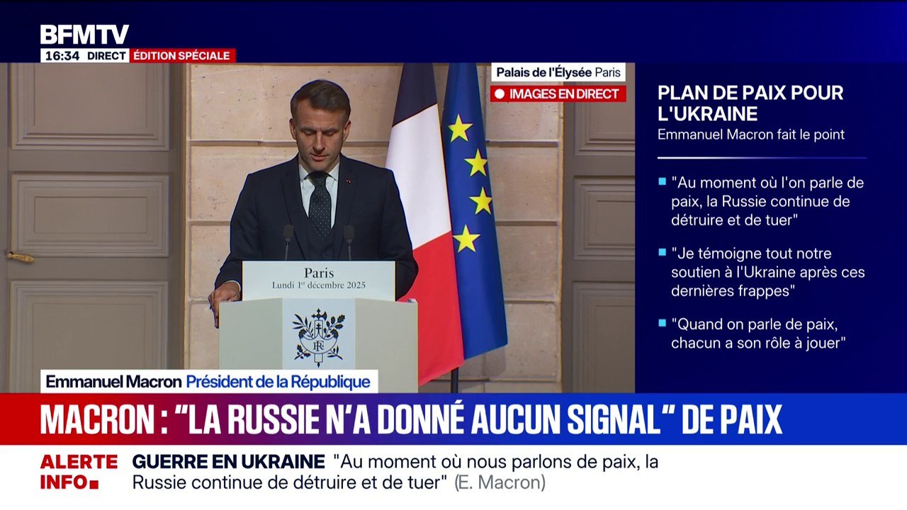 Guerre en Ukraine: Emmanuel Macron affirme qu'il y aura des discussions entre américains et russes "dans les prochains jours"
