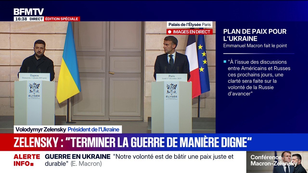 Plan de paix pour l’Ukraine: le président de l’...