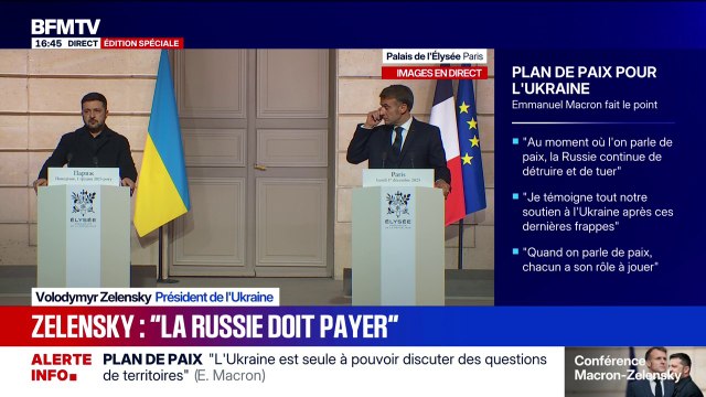 Guerre en Ukraine : Emmanuel Macron assure que “dans les semaines à venir la pression sur la Russie sera croissante afin de réduire ses moyens de financer cette guerre”