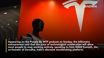 Elon Musk Predicts 'People Don't Have To Work At All' In 20 Years Years As AI And Robotics Advance- It Will Be Like A 'Hobby'