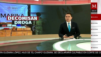 Aseguran 600 kg de metanfetaminas en tractocamión en el puerto de Mazatlán