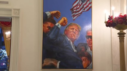 Inside the White House Christmas: Unique Trump Painting Featured in Holiday Display