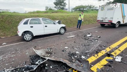 Tragédia: Mãe e Filho morrem em violenta colisão frontal na BR-277, no Oeste do Paraná