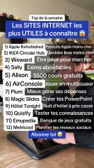 Les SITES INTERNET les plus UTILES à connaître de la semaine 😱🚀