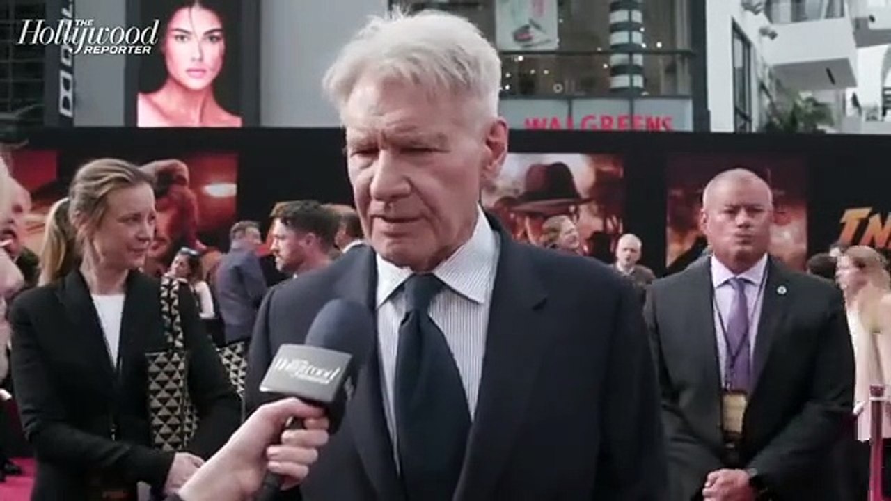 Harrison Ford Says He's "Grateful" for Indiana Jones: "I'm a Lucky Guy" | Indiana Jones and the Dial of Destiny Red Carpet 2023