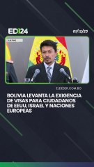Bolivia levanta la exigencia de visas para ciudadanos de EEUU, Israel y naciones europeas