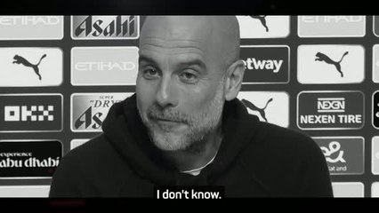 Guardiola's grumpy and blunt press conference