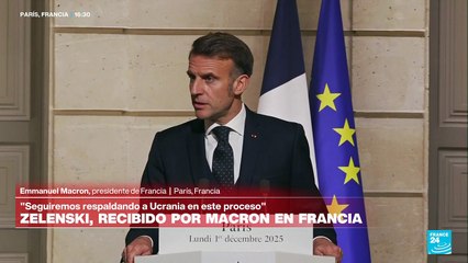 Macron: 'Un plan de paz solo puede finalizarse con Ucrania y europeos alrededor de la mesa'