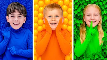 Hide and Seek in One Color with Oliver and Friends
