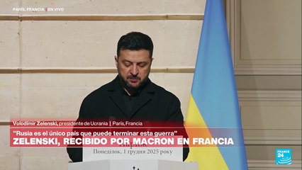 "Rusia debe poner fin a la guerra, una guerra que ha empezado": Zelenski