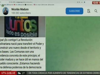 Pdte. Maduro: ¡Epa! ¡Es contigo! La Revolución nació para transferir el Poder y construir uno nuevo
