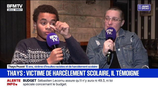 Harcèlement scolaire: On peut s’en sortir, ça ne nous détruit pas pour toujours”, témoigne Thays, victime d’insultes racistes