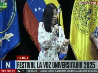 Jóvenes de Caracas demuestran su talento en la 28º edición del Festival de la Voz Universitaria 2025