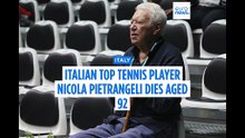 Italy's most accomplished tennis player Nicola Pietrangeli dies at 92