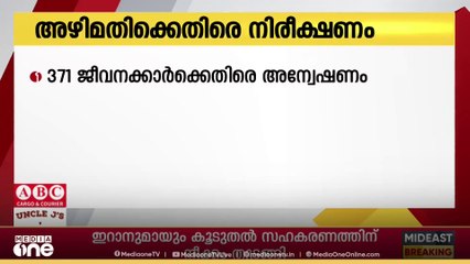 സൗദിയിൽ അഴിമതിക്കെതിരെ നിരീക്ഷണം; 371 ജീവനക്കാർക്കെതിരെ അന്വേഷണം ആരംഭിച്ചു