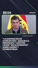 “La subvención es corrupción”, asegura el Presidente y anticipa cifras “escalofriantes” sobre harina y combustibles
