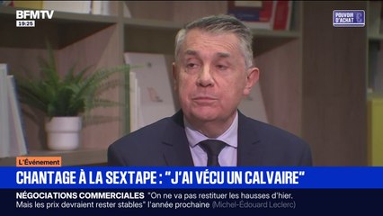 Chantage à la sextape à Saint-Étienne: “Mon épouse a été remarquable parce qu’elle ne m’a pas condamné (...) ma famille ne m'a jamais lâché”, raconte Gilles Artigues (MoDem)