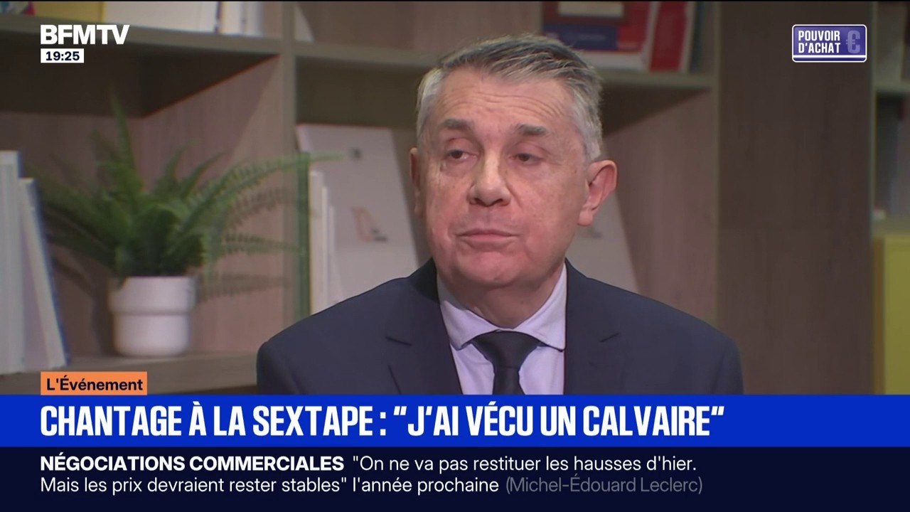 Chantage à la sextape à Saint-Étienne: “Mon épouse a été remarquable parce qu’elle ne m’a pas condamné (...) ma famille ne m'a jamais lâché”, raconte Gilles Artigues (MoDem)