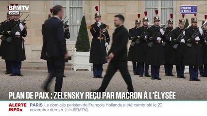 Plan de la paix pour l’Ukraine: Volodymyr Zelensky reçu par Emmanuel Macron à l’Élysée