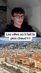 Les villes où il fait le plus chaud 🇫🇷 #classement #chaleur #météo #france