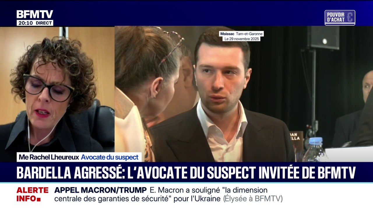 Agression de Jordan Bardella: le suspect regrette “son geste (...)qui visait à attirer l’attention sur un parti qui lui fait peur”, explique son avocate Maître Rachel Lheureux