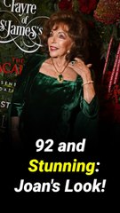 Joan Collins, 92, Shocks Fans With Youthful Look at Christmas Concert Alongside Husband Percy Gibson