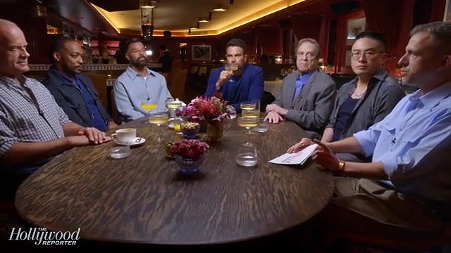 Anthony Mackie, Bowen Yang, John Goodman, Kelsey Grammer, Ricky Martin and Theo James at the THR Comedy Actor Roundtable | Off Script With The Hollywood Reporter
