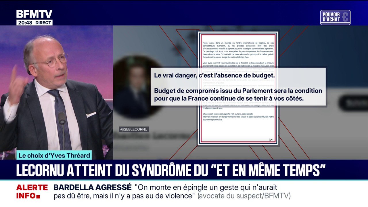 LE CHOIX D'YVES THRÉARD - Sébastien Lecornu jou...