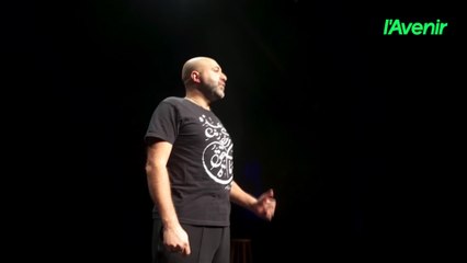 Au centre culturel de Verviers, Khaled peaufine son spectacle sur le conflit israélo-palestinien