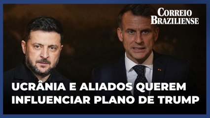 Zelensky se reúne com Macron em Paris para abordar negociações sobre Ucrânia