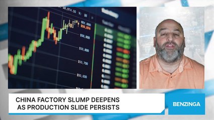 China Factory Slump Deepens As Production Slide Persists