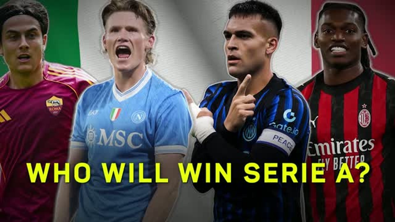 Serie A title race - four teams separated by one point