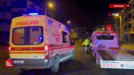 Tekirdağ’da motosiklet oto kurtarıcıya ok gibi saplandı