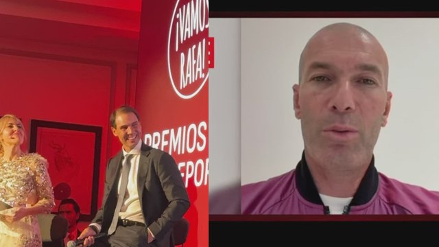 La reacción de Nadal al mensaje de Zidane, Aitana, Alcaraz, Gasol... | Premios As del Deporte 2025