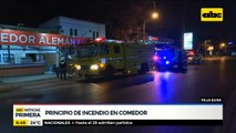 Principio de incendio en comedor de Villa Elisa