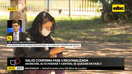 Continuidad de fase 3, por incumplimiento de protocolos