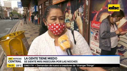La gente tiene miedo por la delincuencia