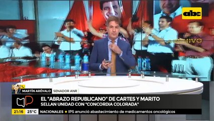 El "abrazo republicano" de Cartes y Marito