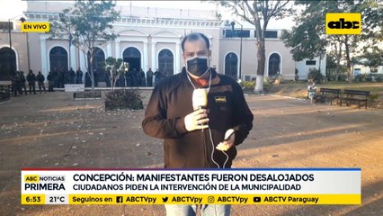 Concepción: Manifestantes fueron desalojados de Municipalidad